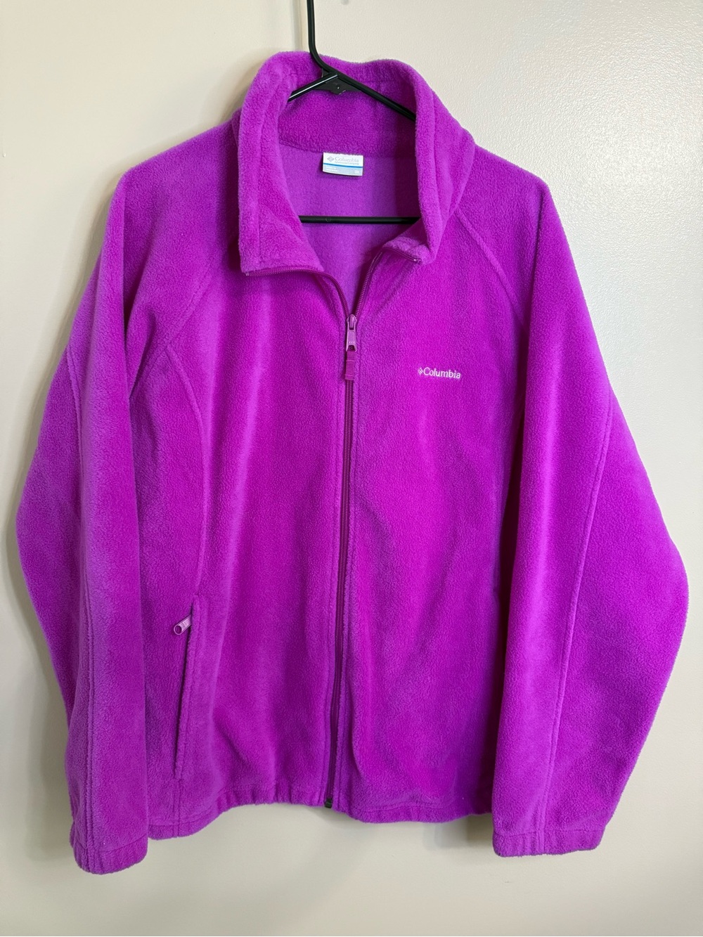 Columbia Benton Springs Fleece Jacket Magenta Full Zip Gorpcorp Women’s 3X